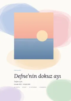 Watercolour keepsake book cover
